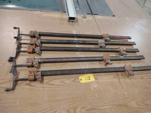 lot 113 image: (5) Jorgenson Bar Clamps, 3...
