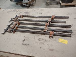 lot 114 image: (5) Jorgenson Bar Clamps, 3...