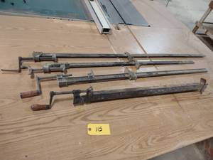 lot 115 image: (5) Bar Clamps, 3-5...