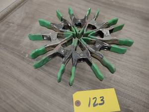lot 123 image: (8) Pinch Clamps, 6...