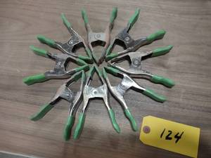 lot 124 image: (8) Pinch Clamps, 6...