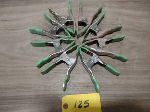 lot 125 image: (8) Pinch Clamps, 6...