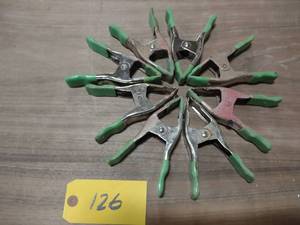 lot 126 image: (8) Pinch Clamps, 6...