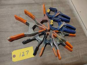 lot 127 image: (8) Assorted Pinch Clamps...