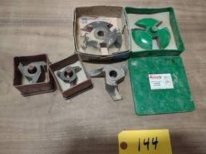 lot 144 image: (5) Shaper Cutters, 34 Arbor...