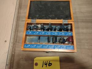 lot 146 image: Master Craft Router Bit Set...