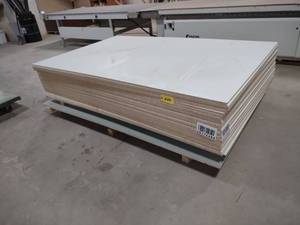 lot 233 image: (24) Sheets 5x8x34 White Melamine ...