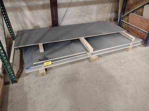 lot 247 image: (2) 4x8x12 Gray Melamine & Misc. B...