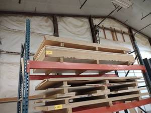 lot 254 image: (5) 4x8x1 Cabinet Maple Face Mel & ...