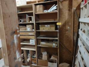 lot 294 image: (2) Shelf Units with Hardware & Mis...