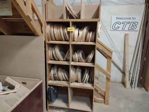 lot 299 image: Assorted Edge Banding with Rack...