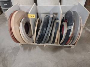 lot 302 image: Assorted Edge Banding with Rack...