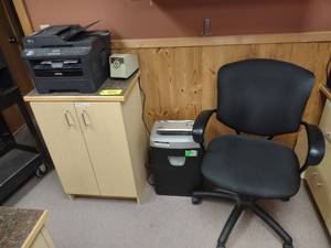 lot 356 image: Printer, Sharpener, Shredder, & Cha...