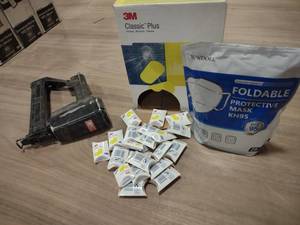 lot 368 image: Stapler, Ear Plugs, & Masks...