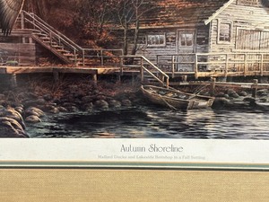 lot 5 image: Terry Redlin Autumn Shoreline - Framed Limited Edition Print, Hand-Signed and Numbered