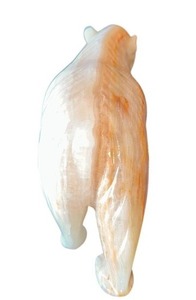 lot 64 image: Stunning Multi-Color Onyx Carved Bear Statue 11 Long x 6 Tall & 10lb