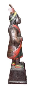 lot 78 image: CAST IRON BANK 13 NATIVE AMERICAN WARRIOR OLD HONESTY 5 CENT CIGAR US PATENT