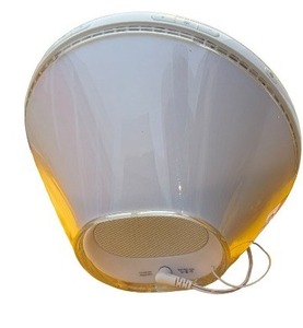 lot 98 image: PHILIPS HF3520 WAKE UP LIGHT ALARM CLOCK W COLORED SUNRISE SIMULATION FEATURE