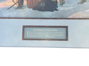 lot 61 image: George Washington Art Print The Prayer at Valley Forge by Arnold Friberg