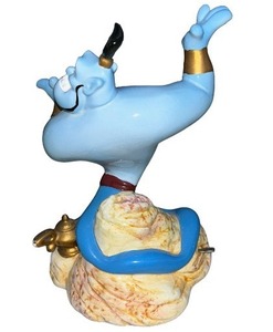 lot 29 image: Disney Aladdin Genie porcelain music box by Schmid playing A Friend Like ME