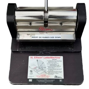 lot 121 image: XL ELLISON LETTER MACHINE PRESS DYE CUT MACHINE MODEL 1000 BLACKSILVER & MORE