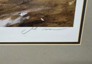 lot 122 image: MARSH HUNTERS LITHO BY JOHN SWAN HAND SIGNED AND NUMBERED