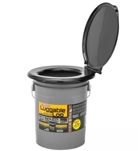 lot 144 image: #3 Reliance Products Luggable Loo Portable 5 Gallon Toilet Comes Wextras  LOT OF 3