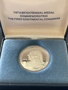 1974 Bicentennial Commemorative Medal .925 Silver