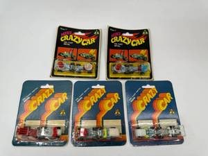 lot 20 image: Lot of 5 Vintage Die-Cast Mini Crazy Cars
