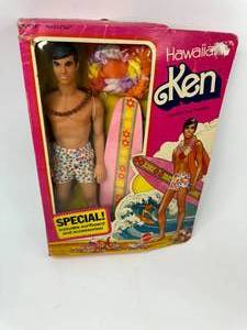lot 23 image: 1978 Vintage Barbie Hawaiian Ken New in Box