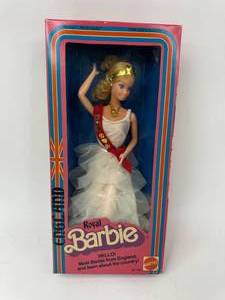 lot 56 image: 1979 Vintage England Royal Barbie Doll New in Box