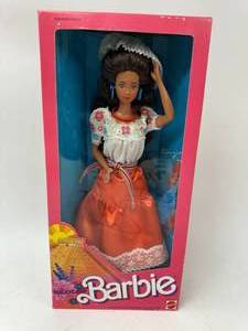 lot 77 image: 1988 Vintage Mexican Barbie New in Box