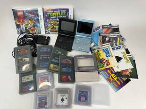lot 81 image: Vintage Nintendo Gameboy Advance SP plus Games Lot