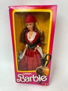 lot 94 image: 1985 Vintage Greek Barbie New in Box