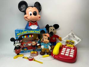 lot 98 image: Vintage Disney Mickey Mouse Lot