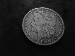 1890 CC Morgan Silver Dollar