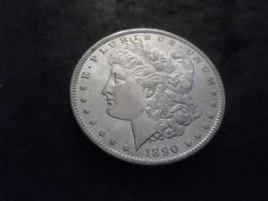 1890 O Morgan Silver Dollar