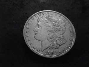 1891 Morgan Silver Dollar