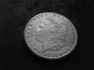 1897 S Morgan Silver Dollar