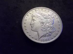 1904 O Morgan Silver Dollar