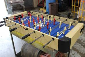 lot 15 image: Foosball Table 55 Long X 29 Wide X 34 High In Great Condition