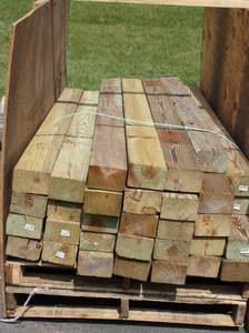 lot 22 image: Lot Of  Treated  Wood 4 X 5 X 14 Ft. Approx. 32 Logs