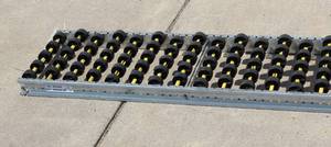 lot 35 image: Stand Alone Gravity Conveyor Bridge Measures 92 Inch Long X 15 Inch Wide