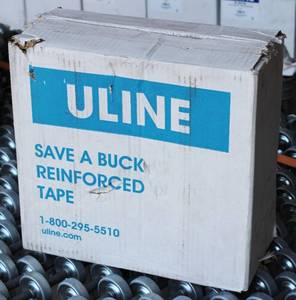 lot 47 image: ULINE S - 7838,  Save A Buck Reinforced Kraft Tape 2.75 Inch X 375 Ft Long Case Of 8 Rolls
