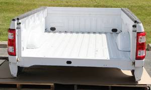 lot 3 image: 2024 Ford F 150 Pickup Box With Tailgate Lights And Bumper, Overall Length 103 Inch Long X 73 Inch Wide In Mint Condition