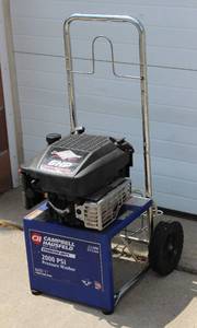 lot 36 image: 2000 PSI Gas Motor Pressure Washer Campbell Hausfeld In Working Condition, No Hoses Or Wand Included