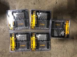 lot 13 image: Lot of DEWALT Black and Gold Impact Ready Metal Drill Bit Set (18-Piece) Customer Returns See Pictures