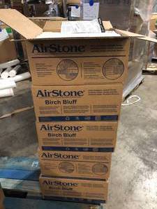 lot 25 image: 7 Boxes of AIRSTONE Birch Bluff White Cement Standard Primary Wall Tiles Customer Returns See Pictures