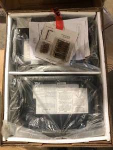 lot 49 image: OSP Home Furnishings Saddle Stool 24 in. Grey Fabric and Antique Grey Base and Antique Bronze Nailheads (Set of 2)  Customer Returns See Pictures