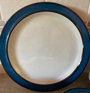 lot 39 image: Rainbow Stoneware Dishes 44 piece and Glasses